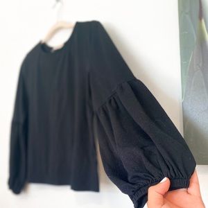 Black long sleeve blouse